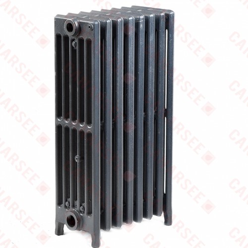 8-Section, 6" x 25" Cast Iron Radiator, Free-Standing, Slenderized/Tube style