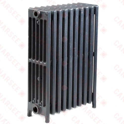 10-Section, 6" x 25" Cast Iron Radiator, Free-Standing, Slenderized/Tube style 