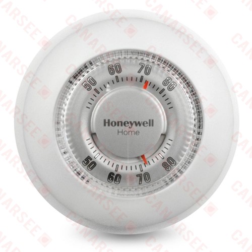 Round Mechanical Thermostat, Heat Only