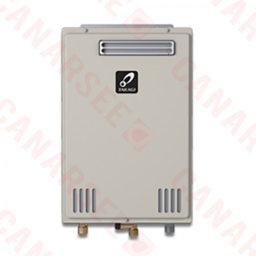 Takagi TK-110U-E Outdoor Tankless Water Heater, Natural/Propane Gas Convertible, 140KBTU