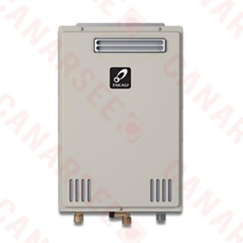Takagi TK-510U-E Outdoor Tankless Water Heater, Natural/Propane Gas Convertible, 199KBTU