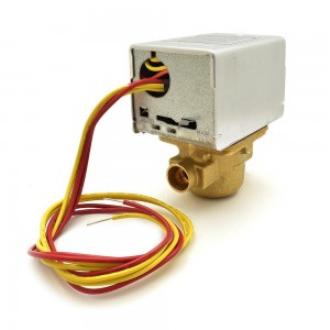 1/2” Sweat Zone Valve w/ End Switch, 18” leads