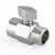 Shower Head Shut-Off & Volume Control Valve, Chrome Plated Brass