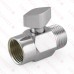 Shower Head Shut-Off & Volume Control Valve, Chrome Plated Brass