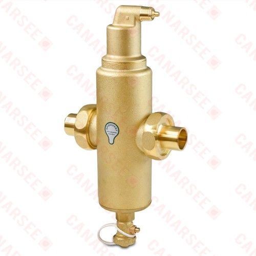 1" Union Sweat, Spirovent Jr Air & Dirt Separator Combi