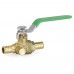 1/2” PEX Brass Ball Valve w/ Waste Outlet, Full Port (Lead-Free)