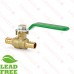 1/2” PEX Brass Ball Valve, Full Port (Lead-Free)