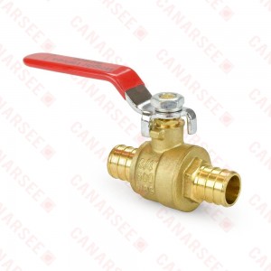 3/4” PEX Brass Ball Valve, Full Port
