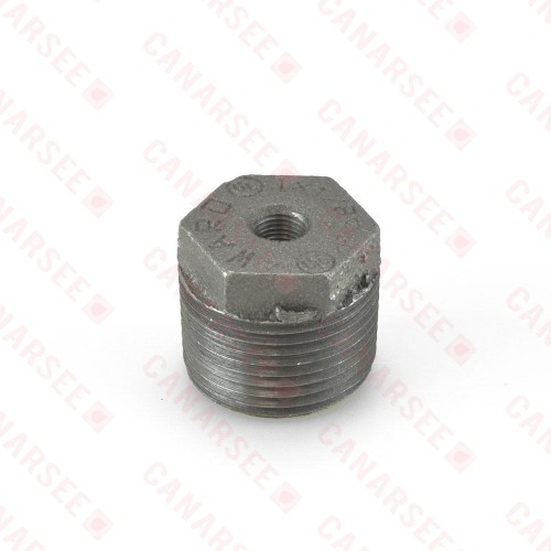 1" x 1/8" Black Bushing