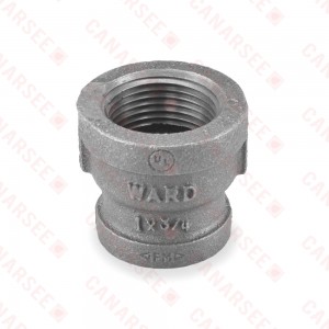 1" x 3/4" Black Coupling