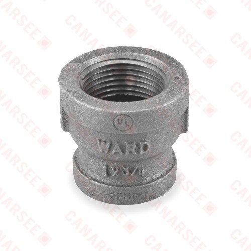 1" x 3/4" Black Coupling