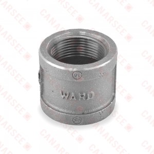 1-1/4" Black Coupling