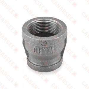 1-1/4" x 1" Black Coupling