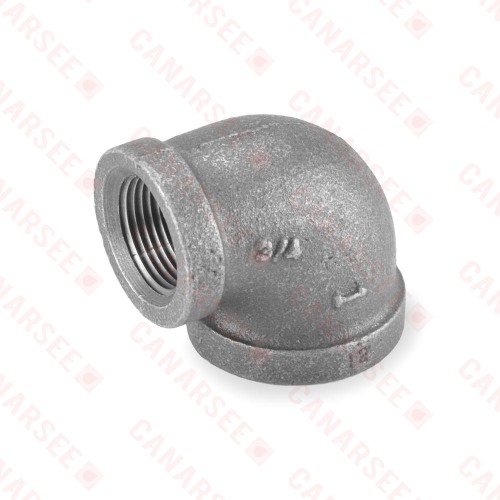 1" x 3/4" Black 90° Elbow