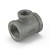 1-1/4" x 1-1/4" x 3/4" Black Tee