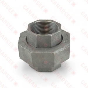 1-1/4" Black Union