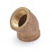 1" FPT Brass 45° Elbow, Lead-Free