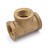 1/2" FPT Brass Tee, Lead-Free