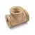 3/4" FPT Brass Tee, Lead-Free