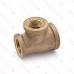 3/4" x 1/2" x 1/2" FPT Brass Tee, Lead-Free