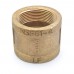 1-1/2'' Brass Threaded Coupling,  LF
