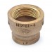 1-1/4" x 1" FPT Brass Coupling, Lead-Free