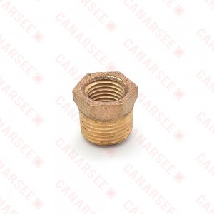 3/8" MPT x 1/4" FPT Brass Bushing, Lead-Free