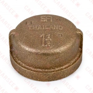 1-1/2" FPT Brass Cap, Lead-Free