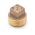 3/4" MPT Square-Head Brass Plug, Lead-Free