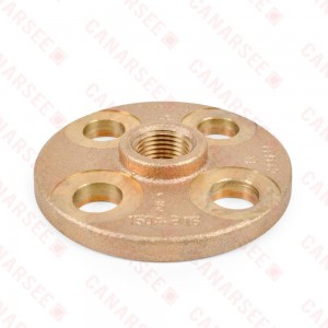 1/2" FPT Brass Floor Flange, Lead-Free