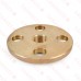 1/2" FPT Brass Floor Flange, Lead-Free