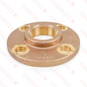1-1/2" FPT Brass Floor Flange, Lead-Free