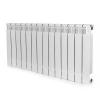 ALBI AB2244-14 Aluminum Heating Radiator, 22x44x3, 14 Section, Bimetal, Wall-Hung