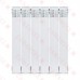 ALBI AB2219-6 Aluminum Heating Radiator, 22x19x3, 6 Section, Bimetal, Wall-Hung
