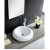 Fine Fixtures MV1919W White Vitreous China Bulging Round Vessel Sink