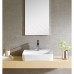 Fine Fixtures MV2020SW White Vitreous China Large Square Vessel Sink