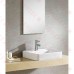 Fine Fixtures MV2020SW White Vitreous China Large Square Vessel Sink