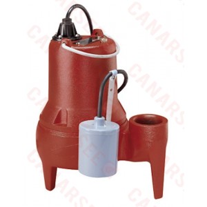 Automatic Sewage Pump w/ Wide Angle Float Switch, 1HP, 10' cord, 208/230V