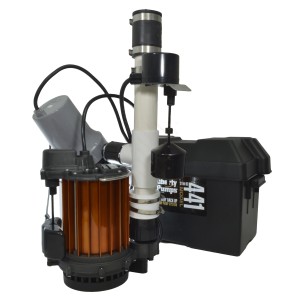 Sump Pump Combo (1/3HP Sump Pump & 12V Battery Sump Pump) Back-up System, 115V Sump Pump Combo (1/3HP Sump Pump & 12V Battery Sump Pump) Back-up System, 115V