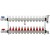 Rifeng SSM212 12-branch Radiant Heat Manifold, Stainless Steel, for PEX, 1/2" Adapters Incl.