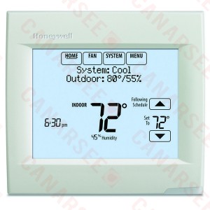 Honeywell TH8110R1008 VisionPRO 8000 Series 7 Day Programmable Single Stage Thermostat, Settable Heat: 40 F to 90 F; Cool 50 F to 99F