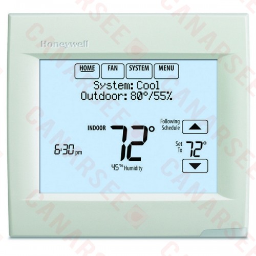 Honeywell TH8110R1008 VisionPRO 8000 Series 7 Day Programmable Single Stage Thermostat, Settable Heat: 40 F to 90 F; Cool 50 F to 99F