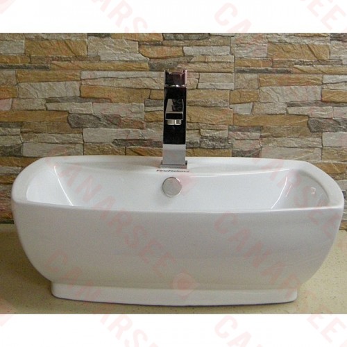 Fine Fixtures MV2216W China Ceramic White Vessel Sink