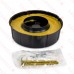#35 Reinforced Wax Closet Gasket/Ring Extender with Flange Kit, incl. brass bolts, fits 3" or 4"