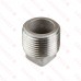 3/4" 304 Stainless Steel Square Head Plug, MNPT threaded