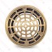 High-Capacity, Round PVC Shower Tile/Pan Drain w/ Brushed Bronze Strainer, 3" Hub