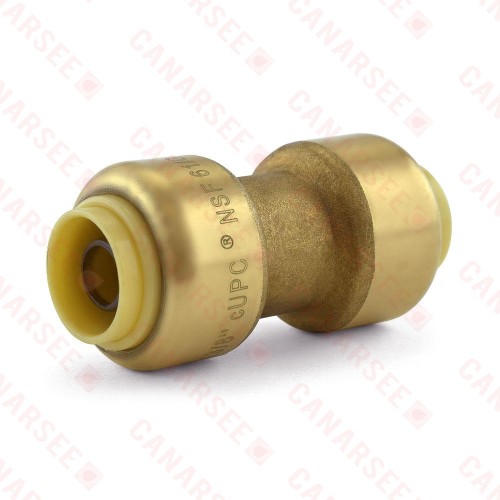3/8" x 3/8" Push To Connect Coupling, Lead-Free