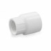 3/4" Barbed Insert x 1" Female NPT Threaded PVC Reducing Adapter, Sch 40, White