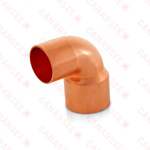 1” x 1-1/4” Copper 90° Reducing Elbow