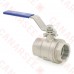 1-1/4" NPT Threaded 304 St. Steel Ball Valve, Full Port (Lead-Free)..